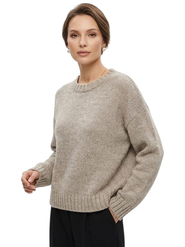 Image for Women's Knitted Sweaters,Beige