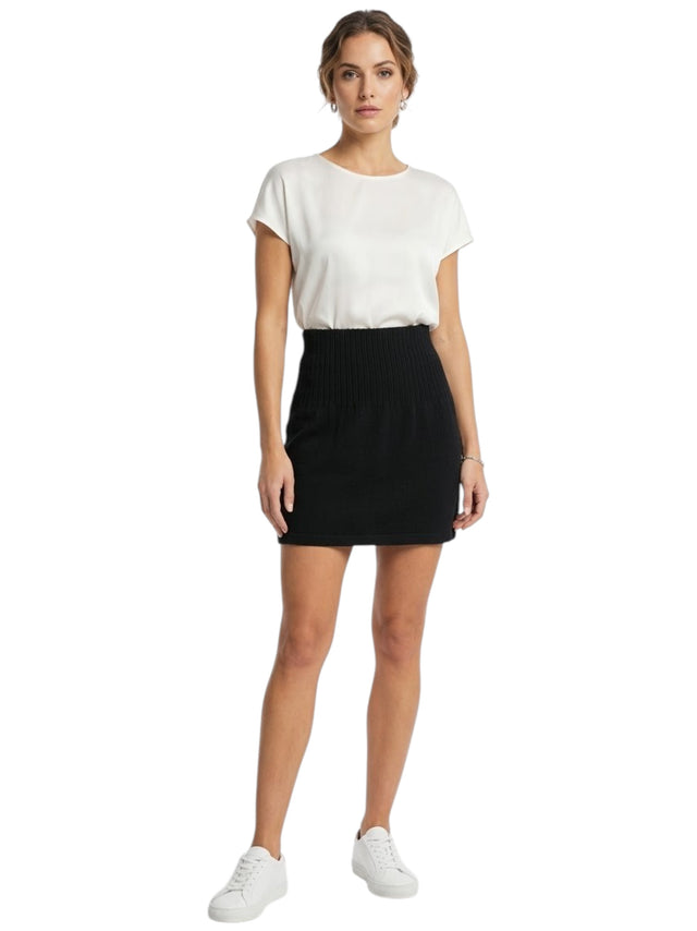 Image for Women's Plain Solid Skirt,Black