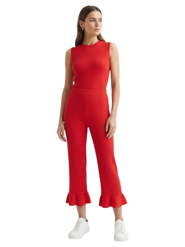 Image for Women's Ribbed Pant,Red