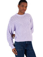 Image for Women's Open Knitted Sweaters,Purple