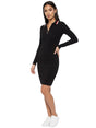 Image for Women's Ribbed Dress,Black
