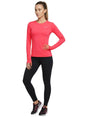 Image for Women's Brand Logo Printed Sport Top,Light Red