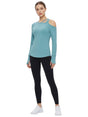 Image for Women's Plain Solid Sport Top,Mint Blue