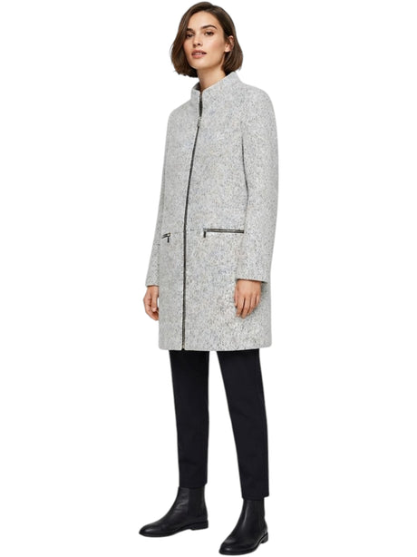 Image for Women's Printed Knitted Coat,Grey