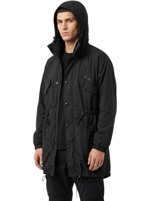 Image for Men's Plain Solid Jacket,Black