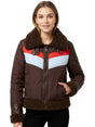 Image for Women's ColorBlocked Jacket,Brown