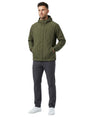 Image for Men's Plain Solid Jacket,Olive