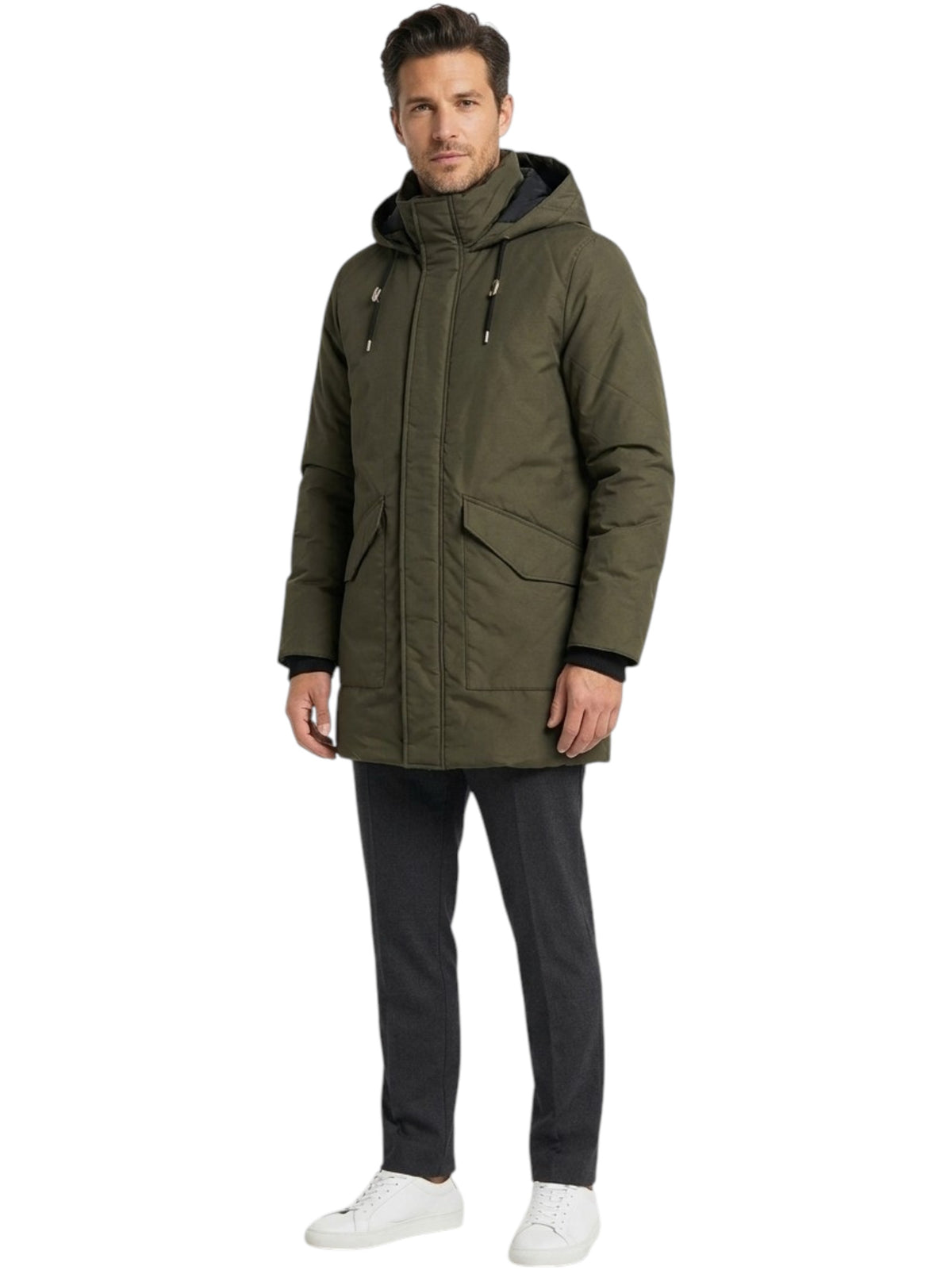 Image for Men's Plain Jacket,Olive