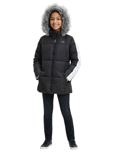 Image for Kids Girl's Brand Logo Printed Jacket,Black