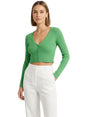 Image for Women's Ribbed Top,Green