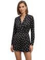Image for Women's Printed Jumpsuit,Black