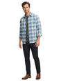 Image for Men's Plaid Dress Shirt,Blue
