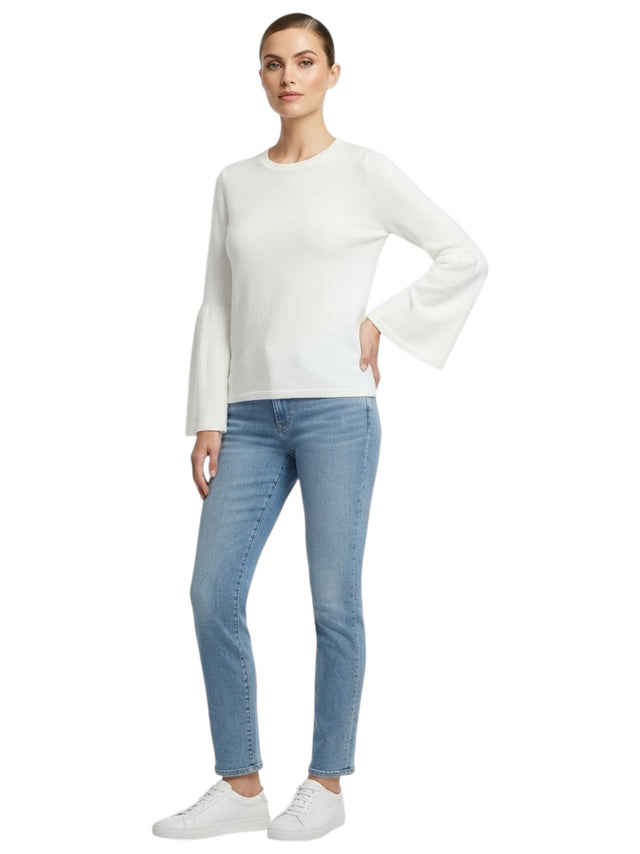 Image for Women's Plain Knitted Top,White
