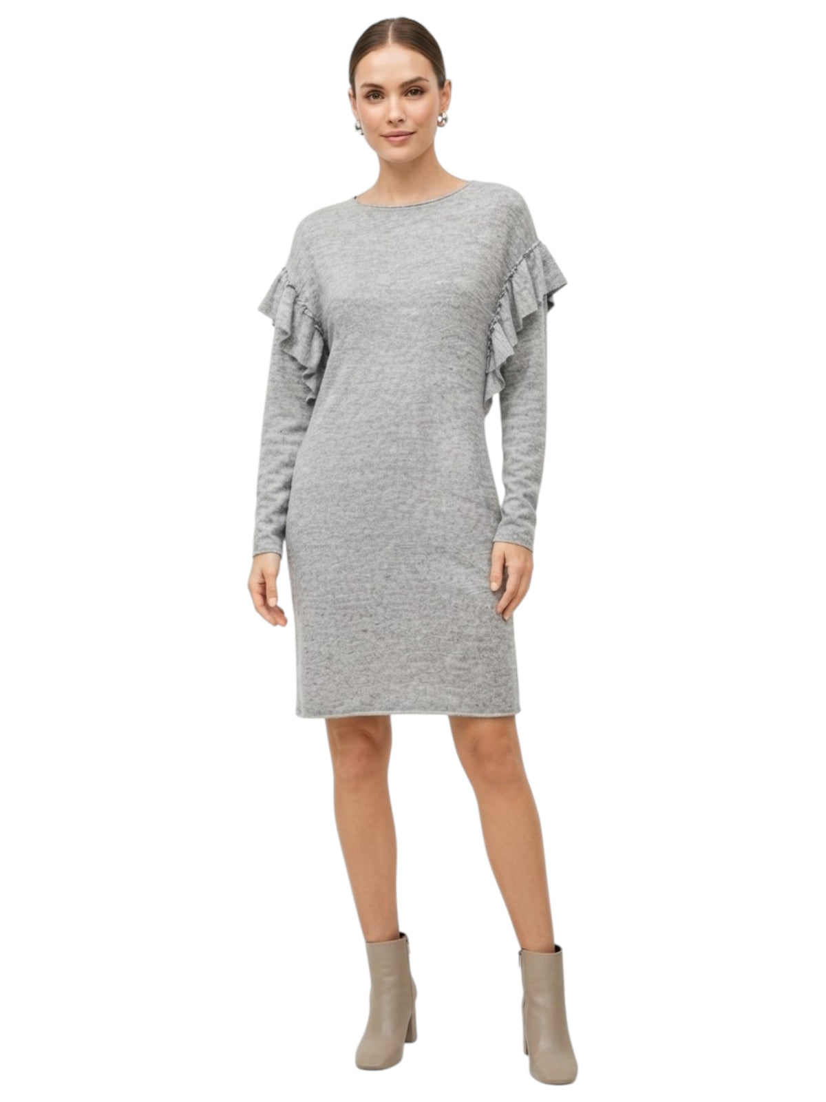 Image for Women's Plain Solid Dress,Grey