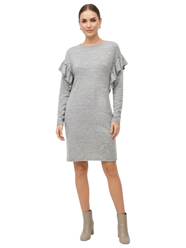 Image for Women's Plain Solid Dress,Grey