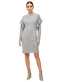 Image for Women's Plain Solid Dress,Grey