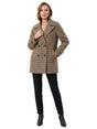 Image for Women's Plaid Coat,Beige