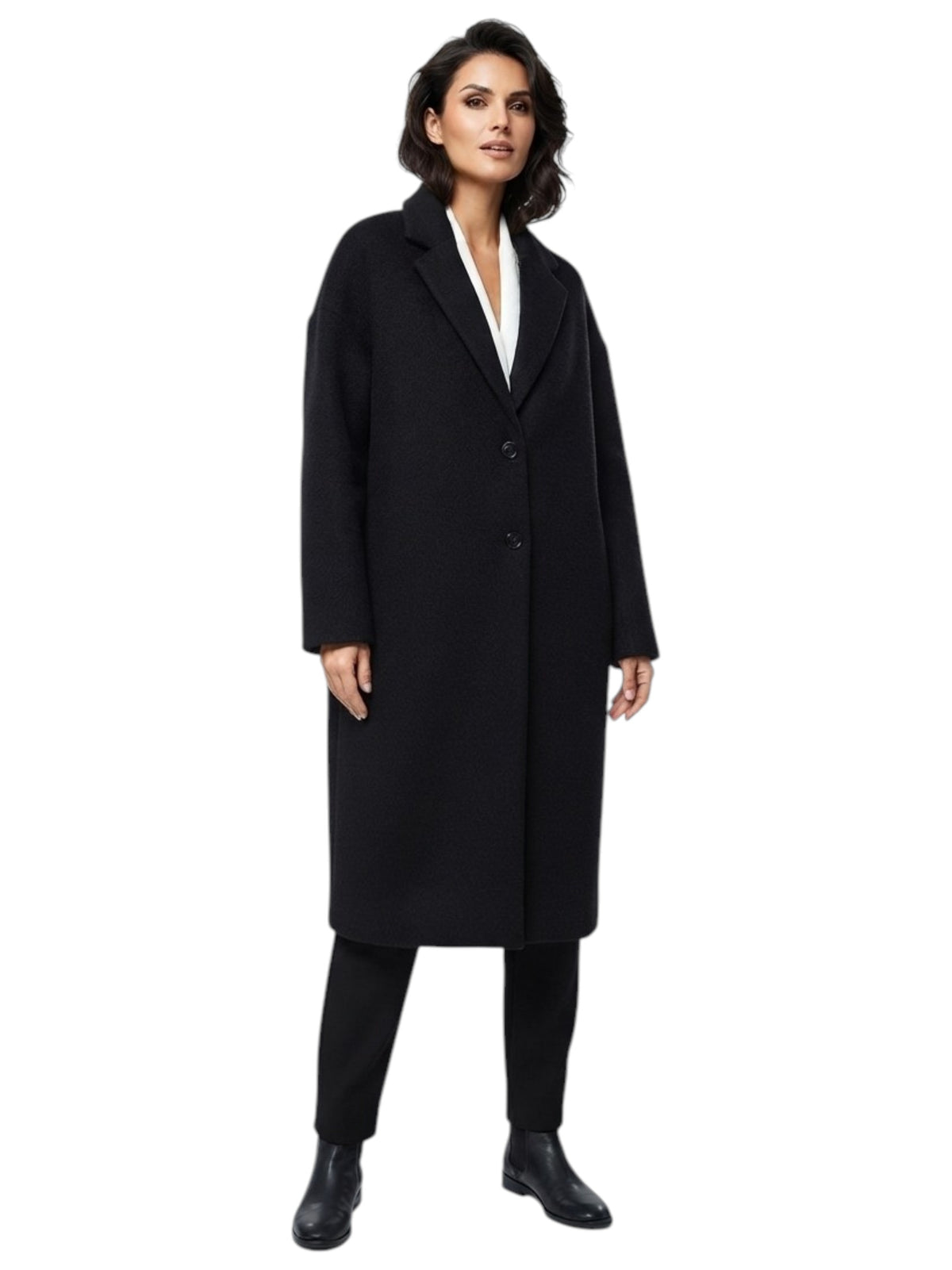 Image for Women's Plain Coat,Black