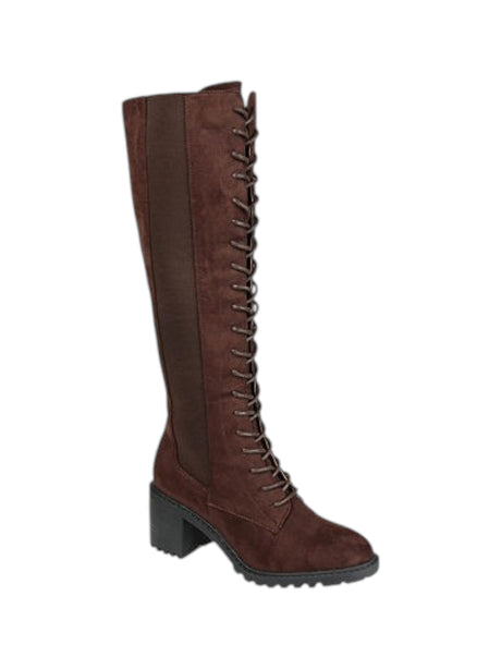 Image for Women's Textured Jenicca Boots,Dark Brown