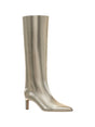 Image for Women's Plain Rachelle Stovepipe Knee High Boots,Gold