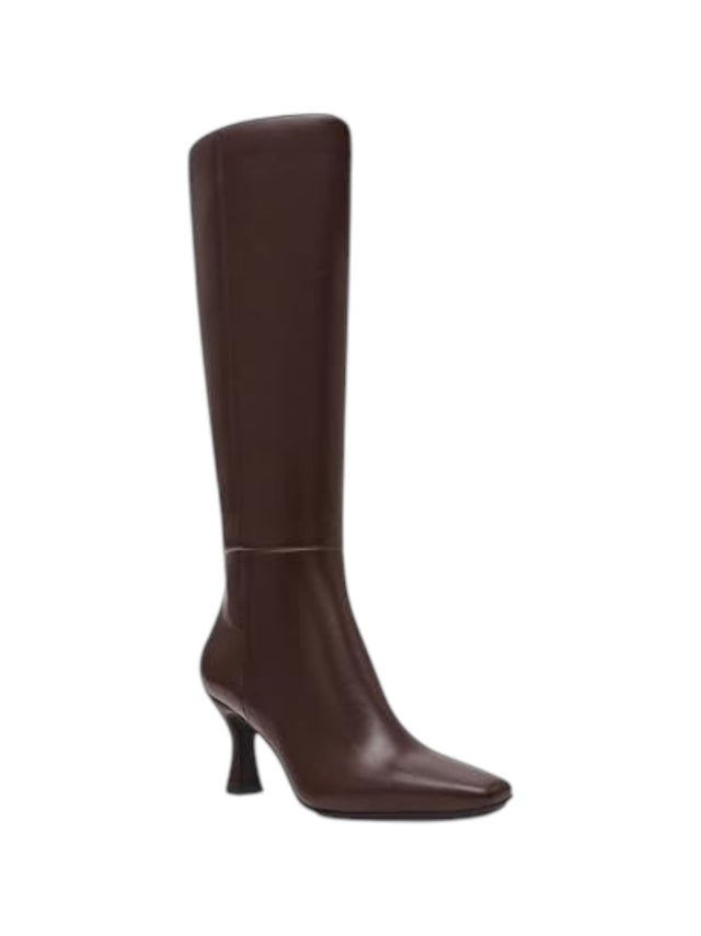 Image for Women's Plain Perfektion Mid Calf High Boots,Dark Brown