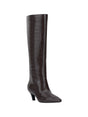 Image for Women's Crocodile-Embossed High Boots,Brown