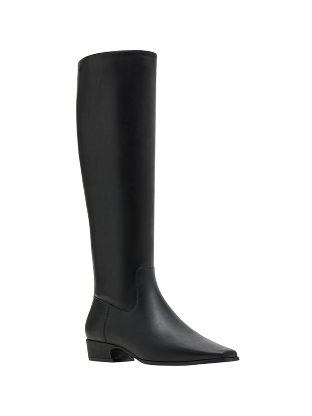 Image for Women's Plain Solid High Boots,Black