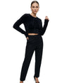 Image for Women's Plain Faux Fur Top,Black
