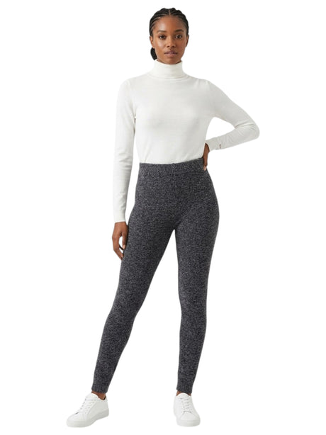 Image for Women's Textured Faux Fur Pants,Grey