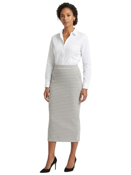 Image for Women's Striped Skirt,Grey