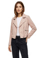 Image for Women's Plain Velvet Jacket,Pink