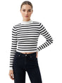 Image for Women's Striped Top,White