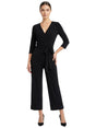 Image for Women's Plain Solid Jumpsuit,Black