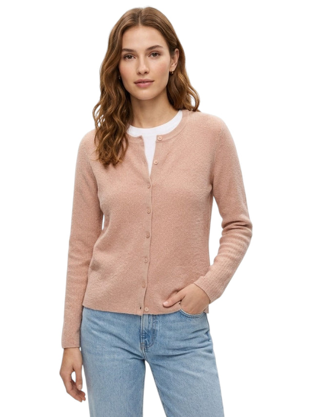 Image for Women's Textured Cardigan,Pink