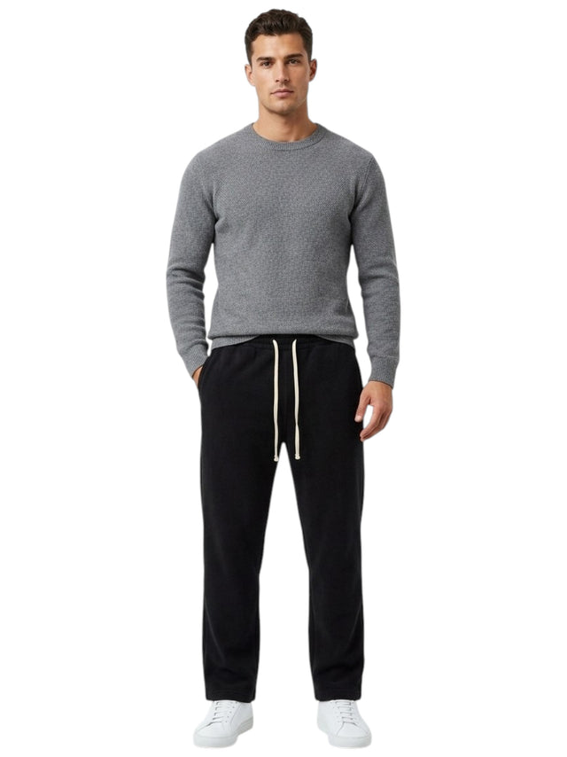 Image for Men's Plain Solid Pant,Black