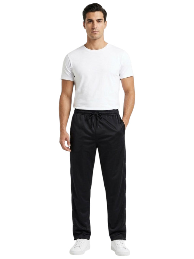 Image for Men's Plain Solid Pant,Black