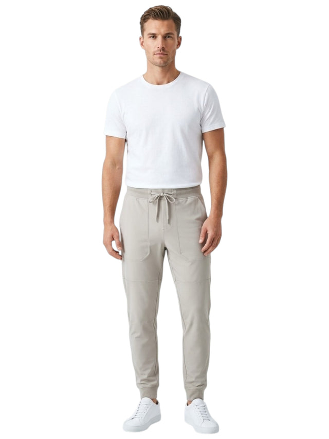 Image for Men's Plain Solid Pant,Dark Beige