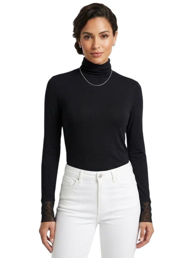 Image for Women's Plain Solid Top,Black