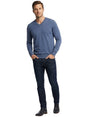 Image for Men's Plain Solid Sweaters,Dusty Blue