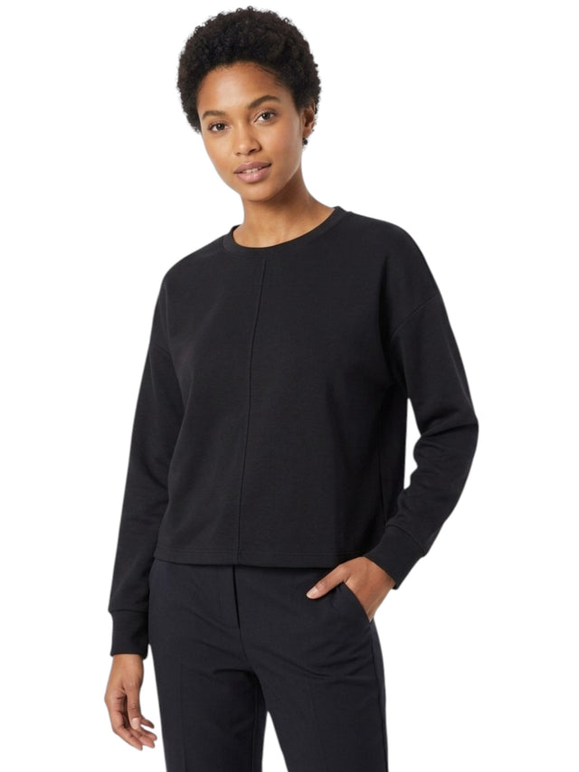 Image for Women's Plain Solid Sweaters,Black