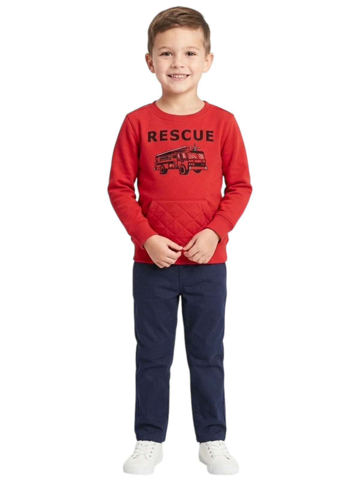 Image for Kids Boy's Printed Sweaters,Red