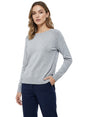 Image for Women's Plain Solid Top,Grey