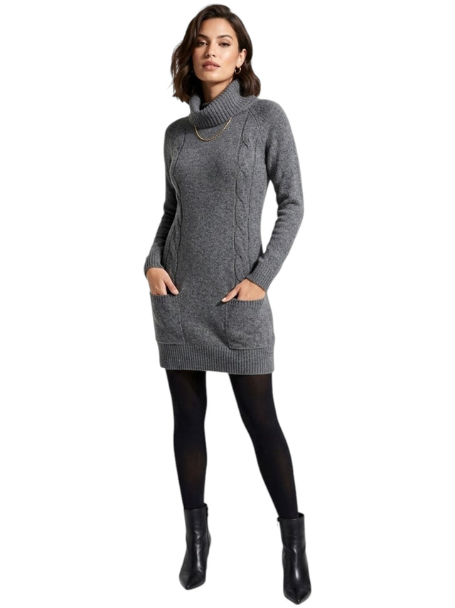 Image for Women's Knitted Dress,Grey