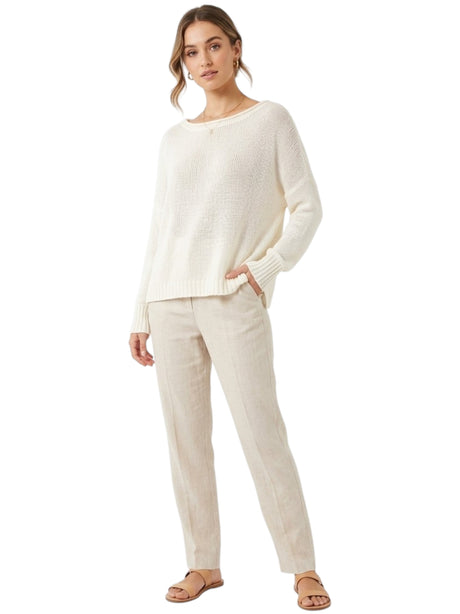 Image for Women's Open Knitted Sweaters,White
