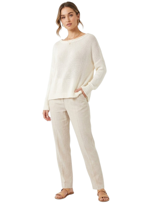 Image for Women's Open Knitted Sweaters,White