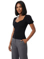Image for Women's Plain Solid Top,Black