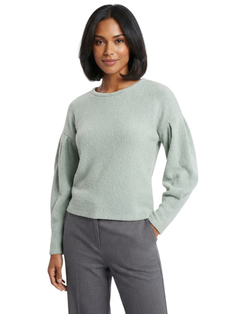 Image for Women's Textured Sweaters,Light Mint Blue