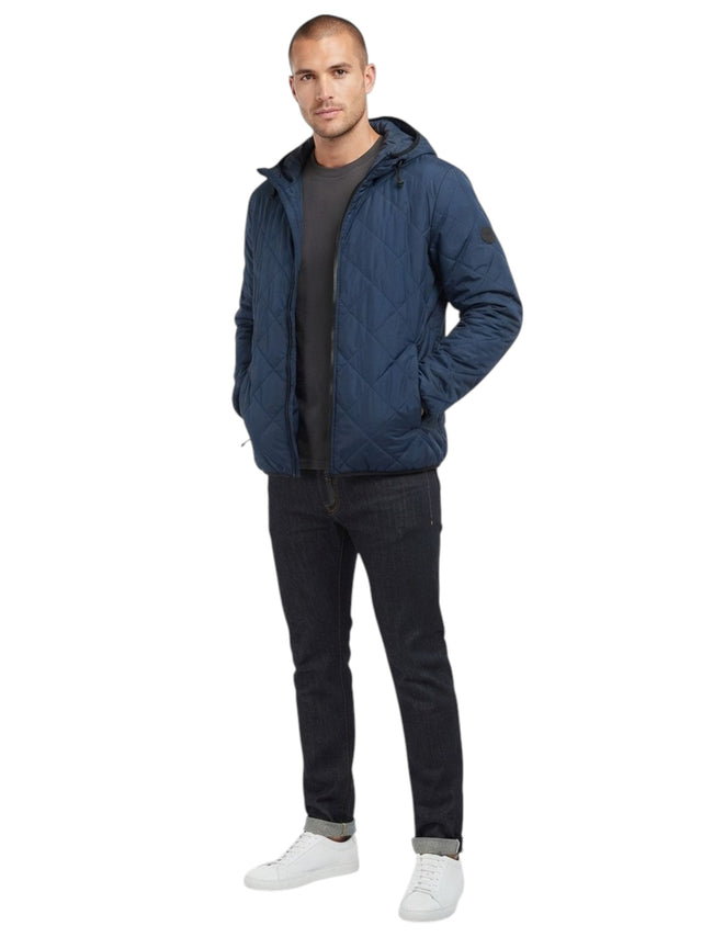 Image for Men's Quilted Jacket,Navy