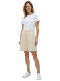 Image for Women's Plain Solid Short,Beige