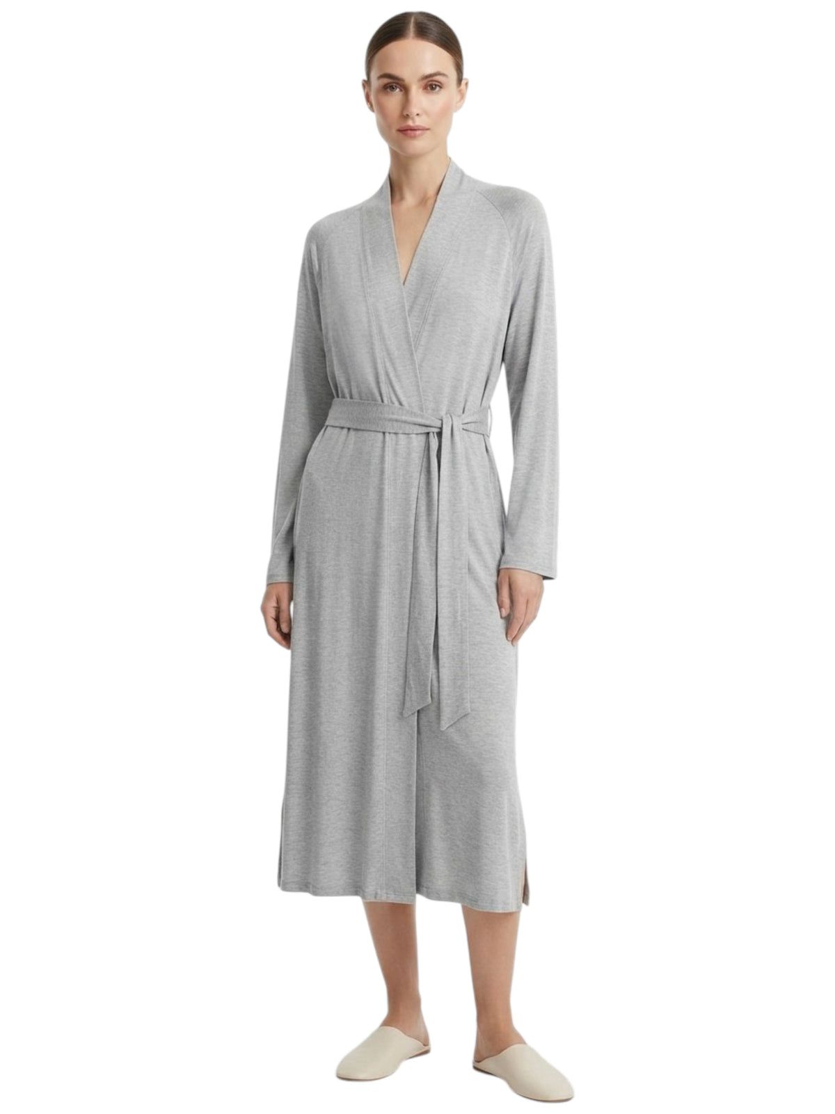 Image for Women's Plain Sleepwear Robe,Grey